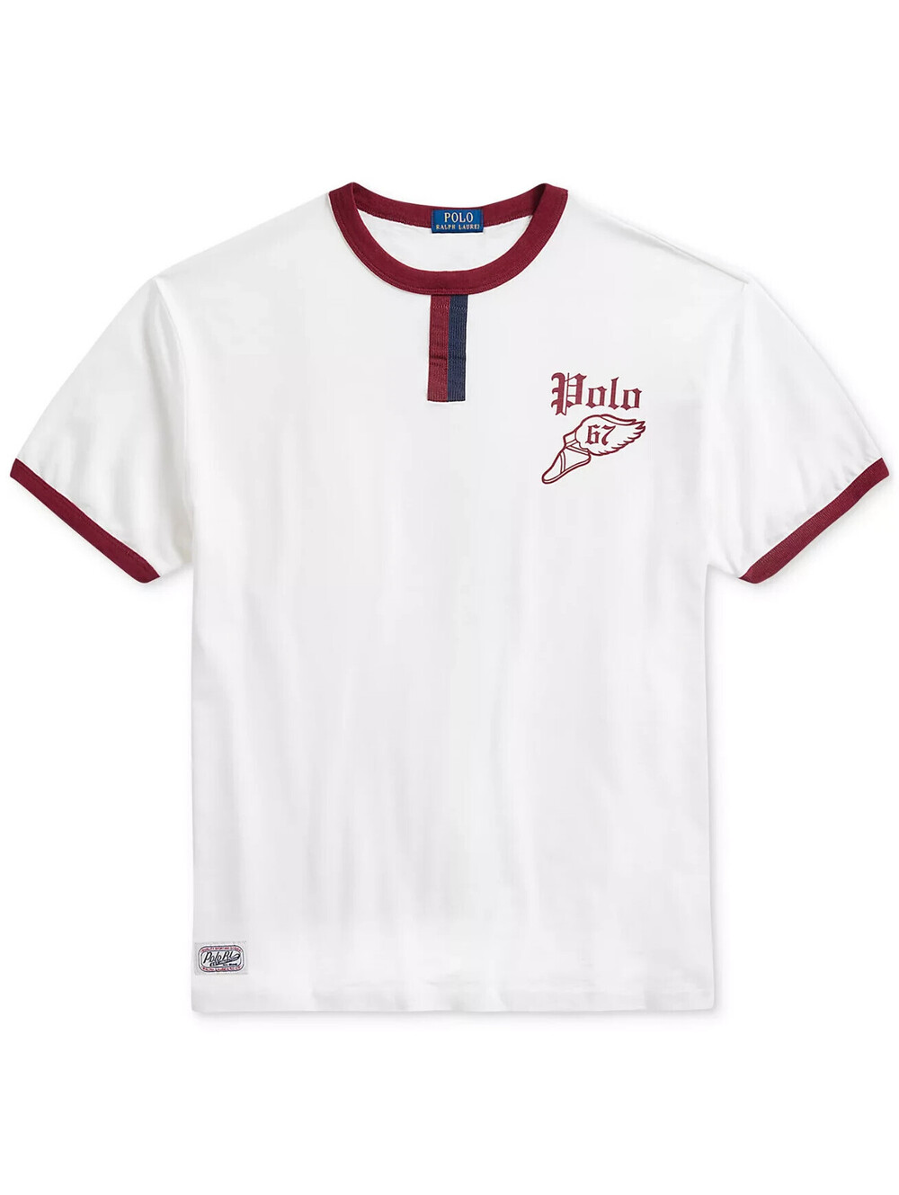 NEW! Polo Ralph Lauren Shirt Men's Size XLT White/Red - Track Club XL Tall $89